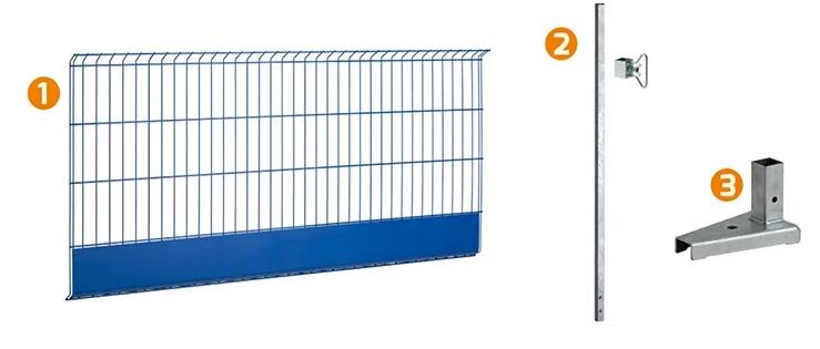 Portable Powder Coated Temporary Edge Fall Protection Barrier 1