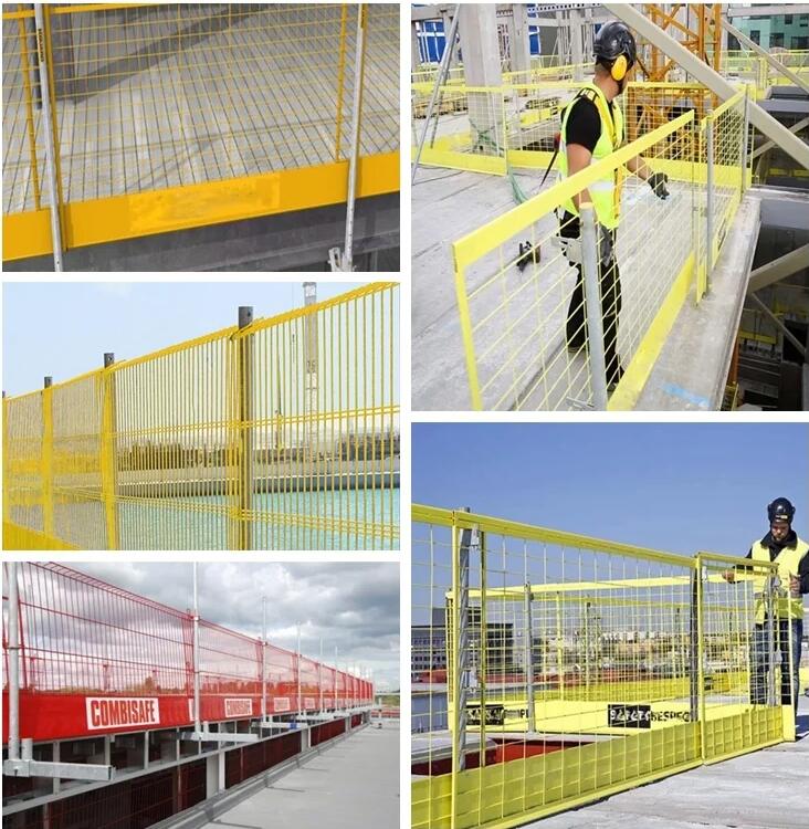 Portable Powder Coated Temporary Edge Fall Protection Barrier 3