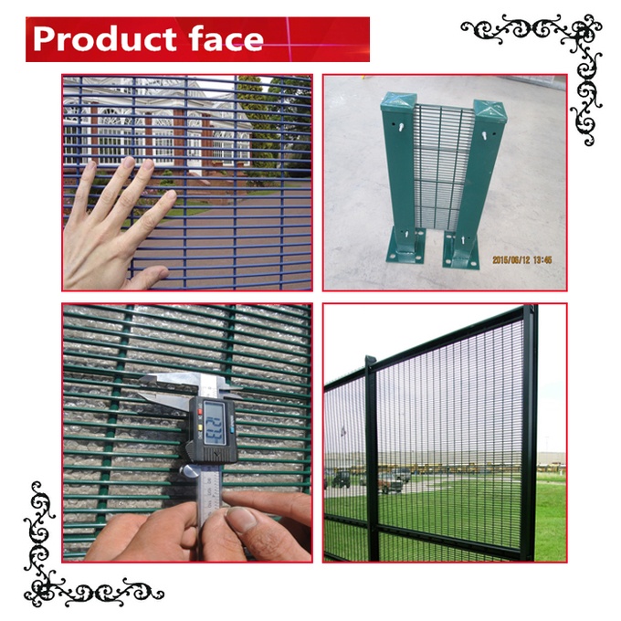 Alibaba cheap Security Durable Waterproof anti climb fence /anti climb cut fence /358 fencing