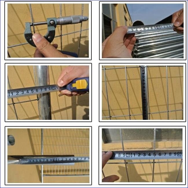 Silver Painted Temporary Construction Fencing Flexible With Q235 Material