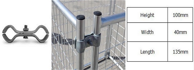 Different Plastic Feet 2.1m Tall Temporary Security Fence 1