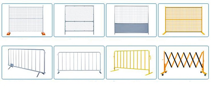 Construction Temp Fence Panels 2.1mx2.4m OD 28mm wall thick 2.00mm Mesh 60mm*150mm*diameter 4.00mm 0