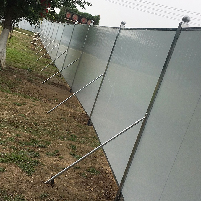 Corrugated Construction Site Steel Hoarding Temporary Fence